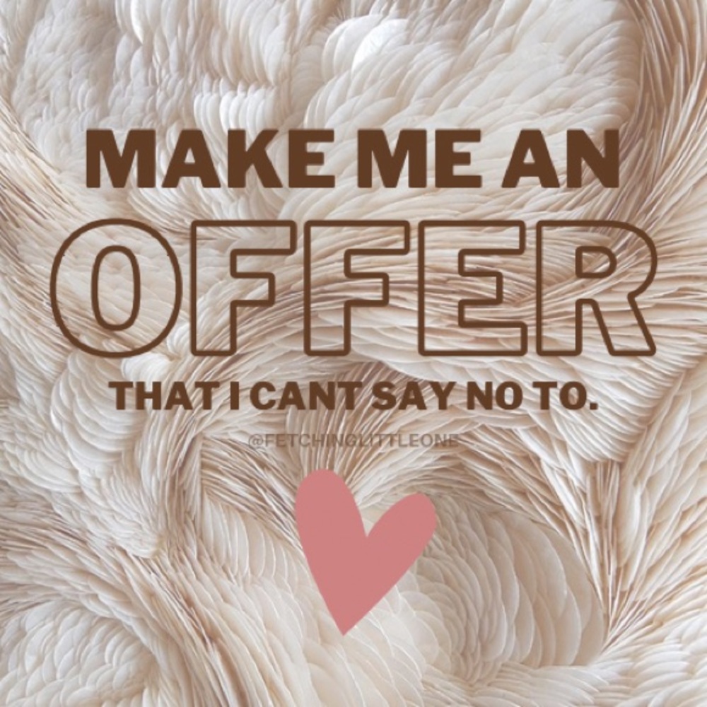 Make me an offer I can’t refuse 🤍